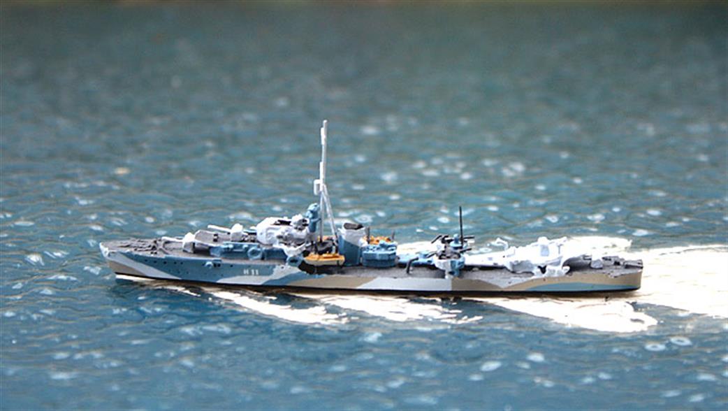 WDS 1/1250 WDS K-Liz 0095gT HMS Racehorse, camouflaged Destroyer 1943