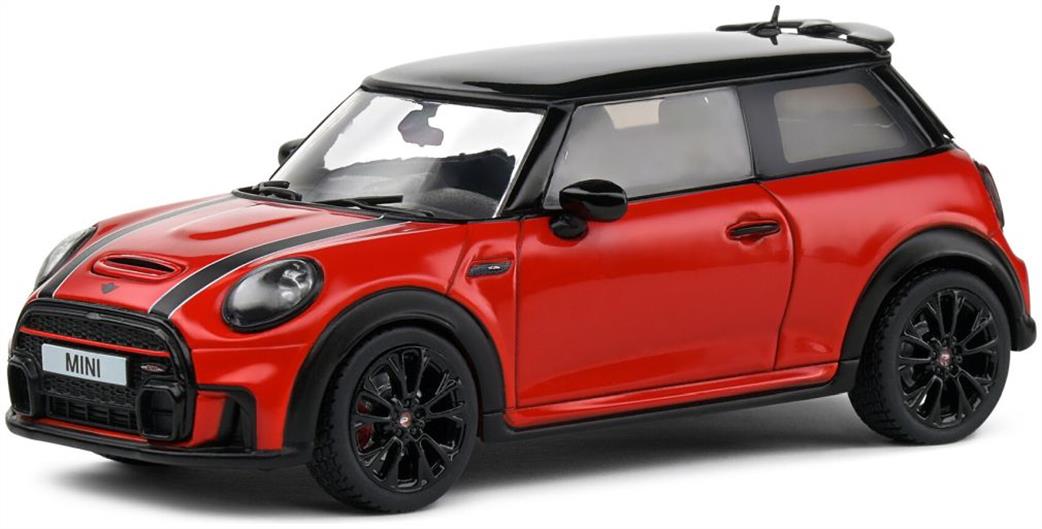 Solido 1/43 4315001 Mini Cooper John Works Red 2023 Diecast Model