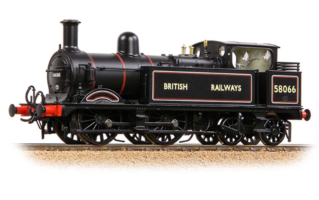 Bachmann OO 31-743 BR 58066 MR Class 1P 0-4-4T BR Lined Black Early Emblem