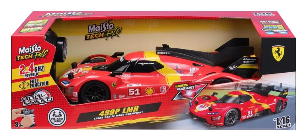 Burago 1/16 M82861 Ferrari 499P #51 24H Le Mans RC Car