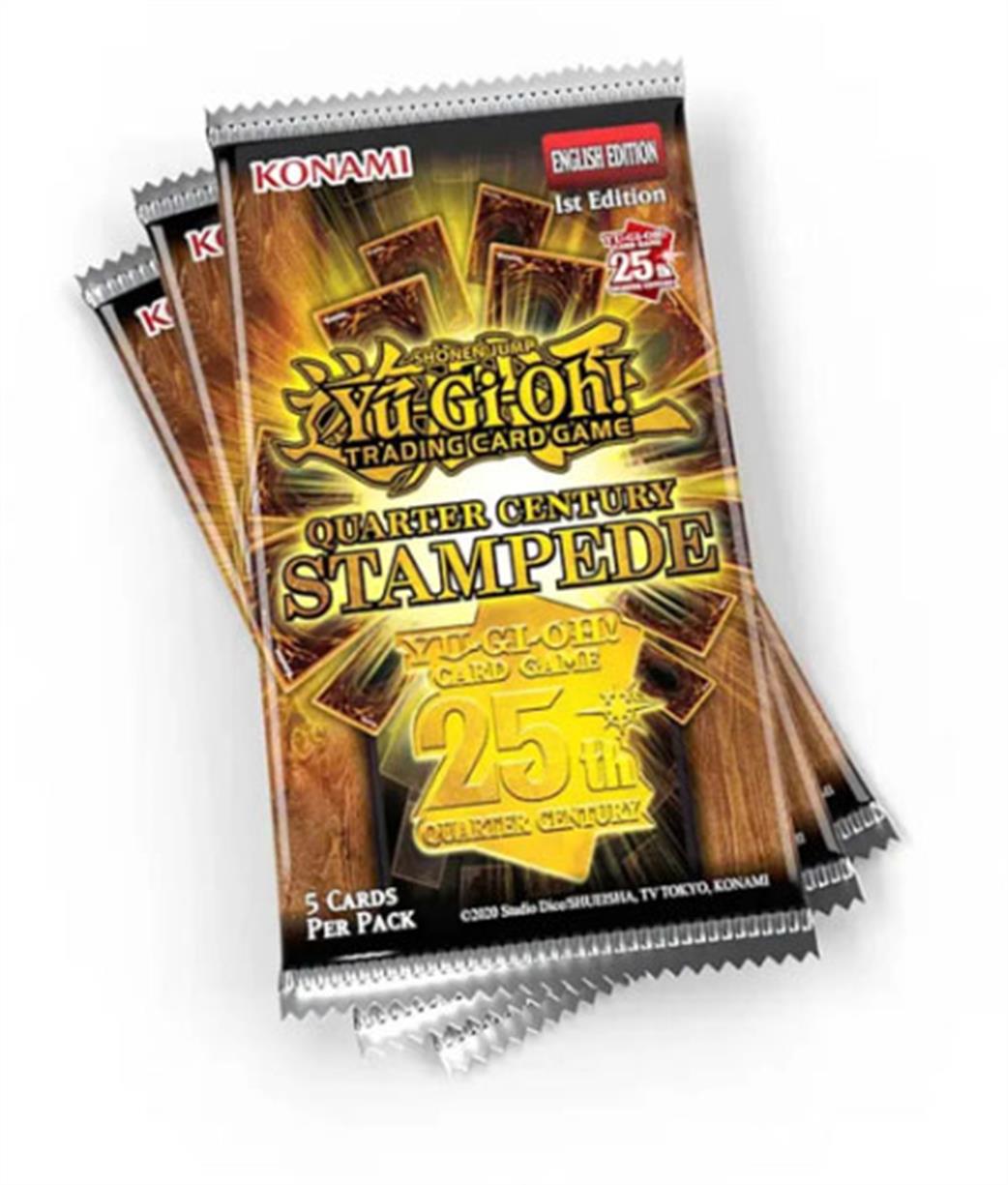 Konami  190456 Yu-Gi-Oh! Quarter Century Stampede Premium Booster