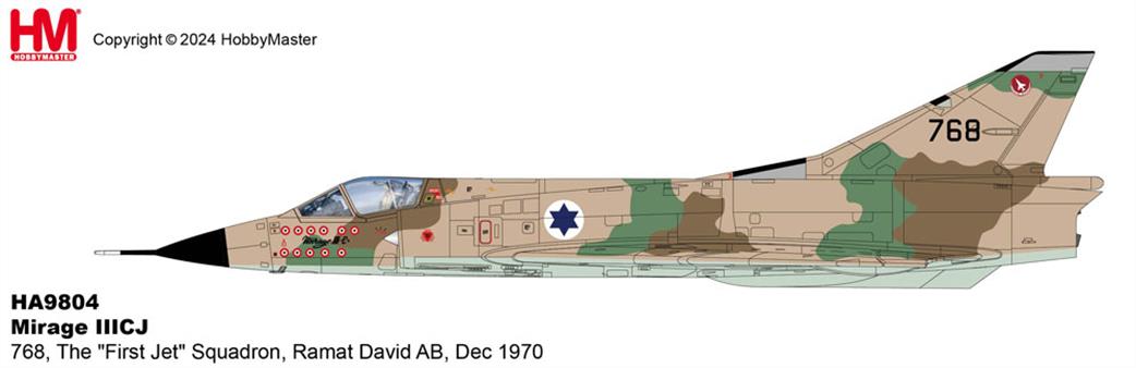 Hobby Master 1/72 HA9804 Mirage IIICJ The First Jet Squadron IDF