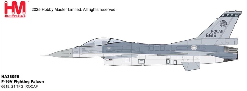 Hobby Master 1/72 HA38056 F-16V Fighting Falcon ROCAF