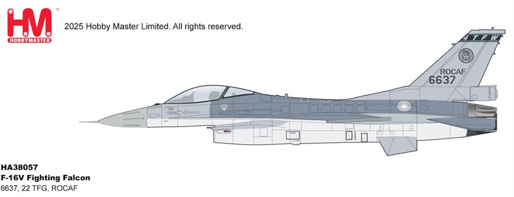 Hobby Master 1/72 HA38057 F-16V Fighting Falcon ROCAF