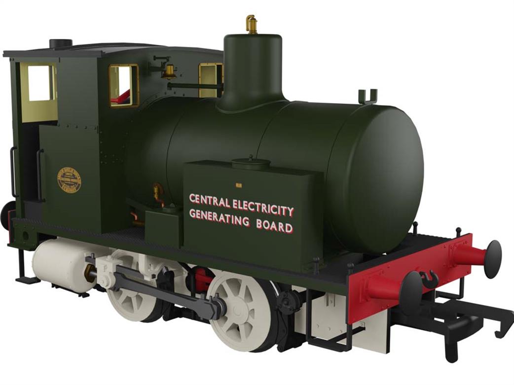 Rapido Trains OO 965509 CEGB Andrew Barclay w/n2126 0-4-0 Fireless Steam Locomotive Dark Green DCC Sound