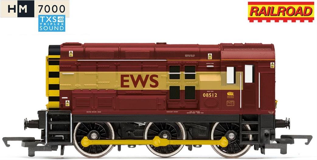 Hornby OO R30430TXS RailRoad with Sound EWS Class 08 08512