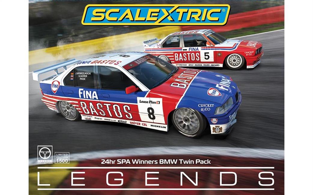 Scalextric 1/32 C4587A Spa 24H Winners BMW Twin Pack Slot Car Model