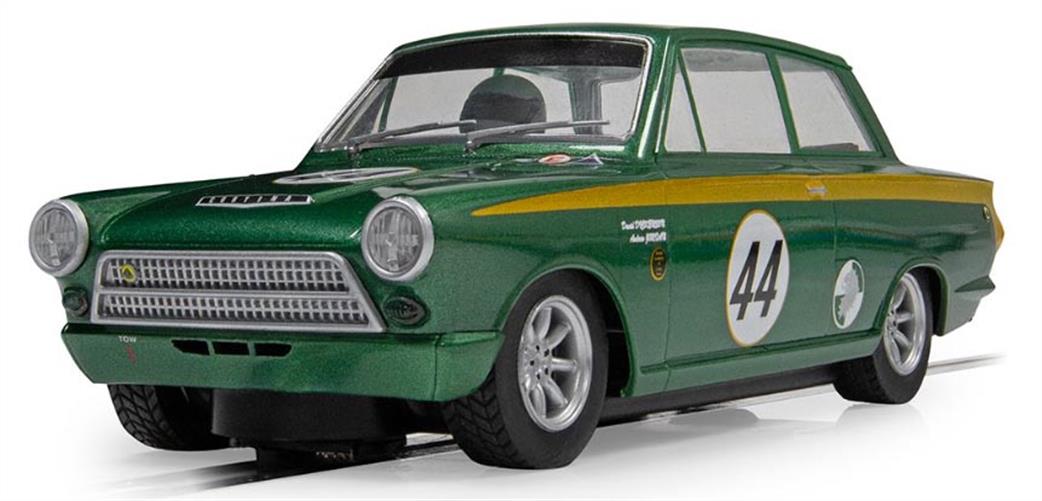 Scalextric 1/32 C4540 Ford Lotus Cortina Goodwood 2023 Andrew Jordan + David Dickeson Slot Car Model