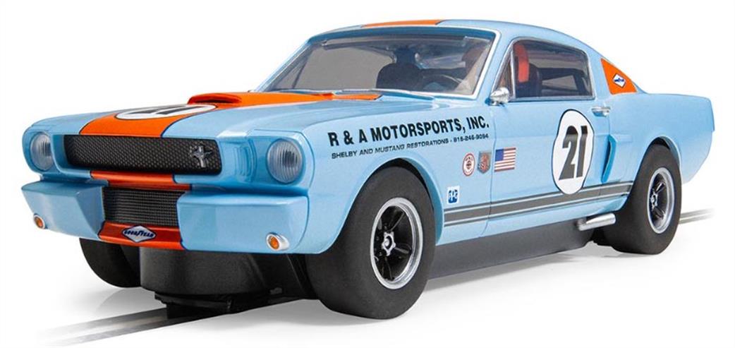 Scalextric 1/32 C4570 Shelby Mustang GT350 Gulf Edition Slot Car Model