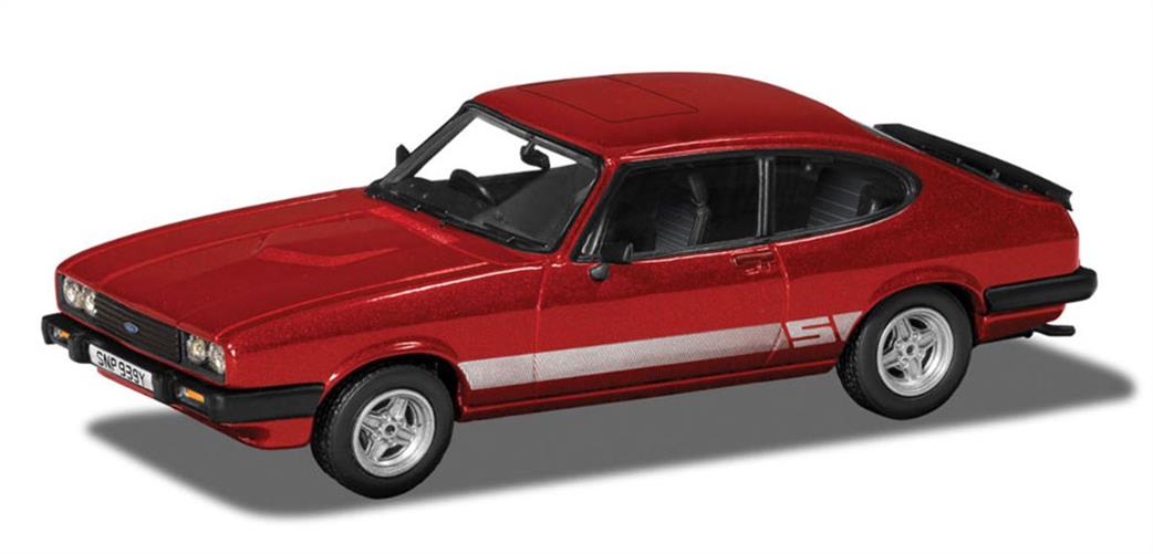 Corgi 1/43 VA10824 Ford Capri Mk3 2.0S, Jupiter Red Car Model