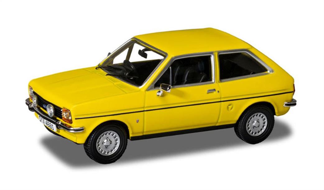 Corgi 1/43 VA12513 Ford Fiesta MkI 1.3 Ghia, Signal Yellow Diecast Model