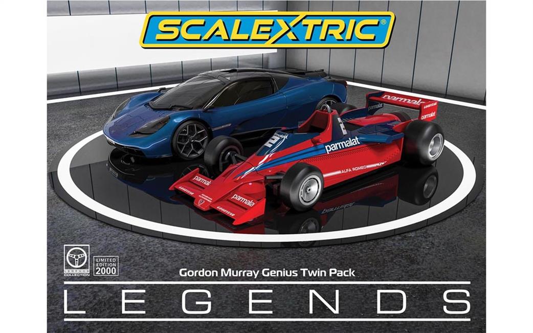 Scalextric 1/32 C4601A Gordon Murray Design Genius Slot Car Model Twin Pack