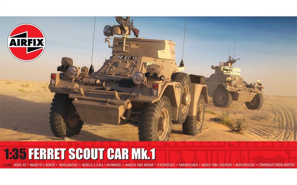 Airfix 1/35 A1386 Ferret Scout Car Mk1 Kit