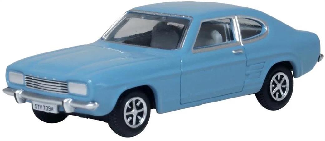 Oxford Diecast 1/76 76CP005 Ford Capri MkI Light Blue/Nevilles Car (Auf W)