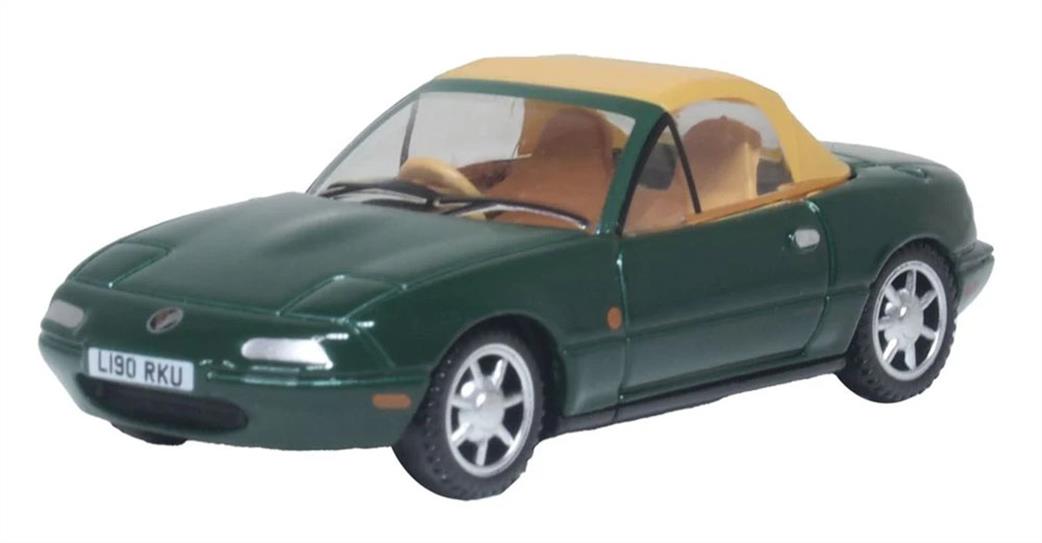 Oxford Diecast 1/76 76MAZ002 Mazda MX5 Mk1 British Racing Green