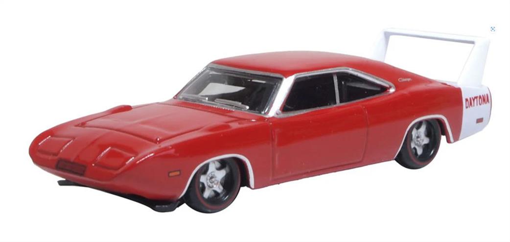 Oxford Diecast 1/87 87DD69005 1969 Dodge Charger Daytona Charger Red