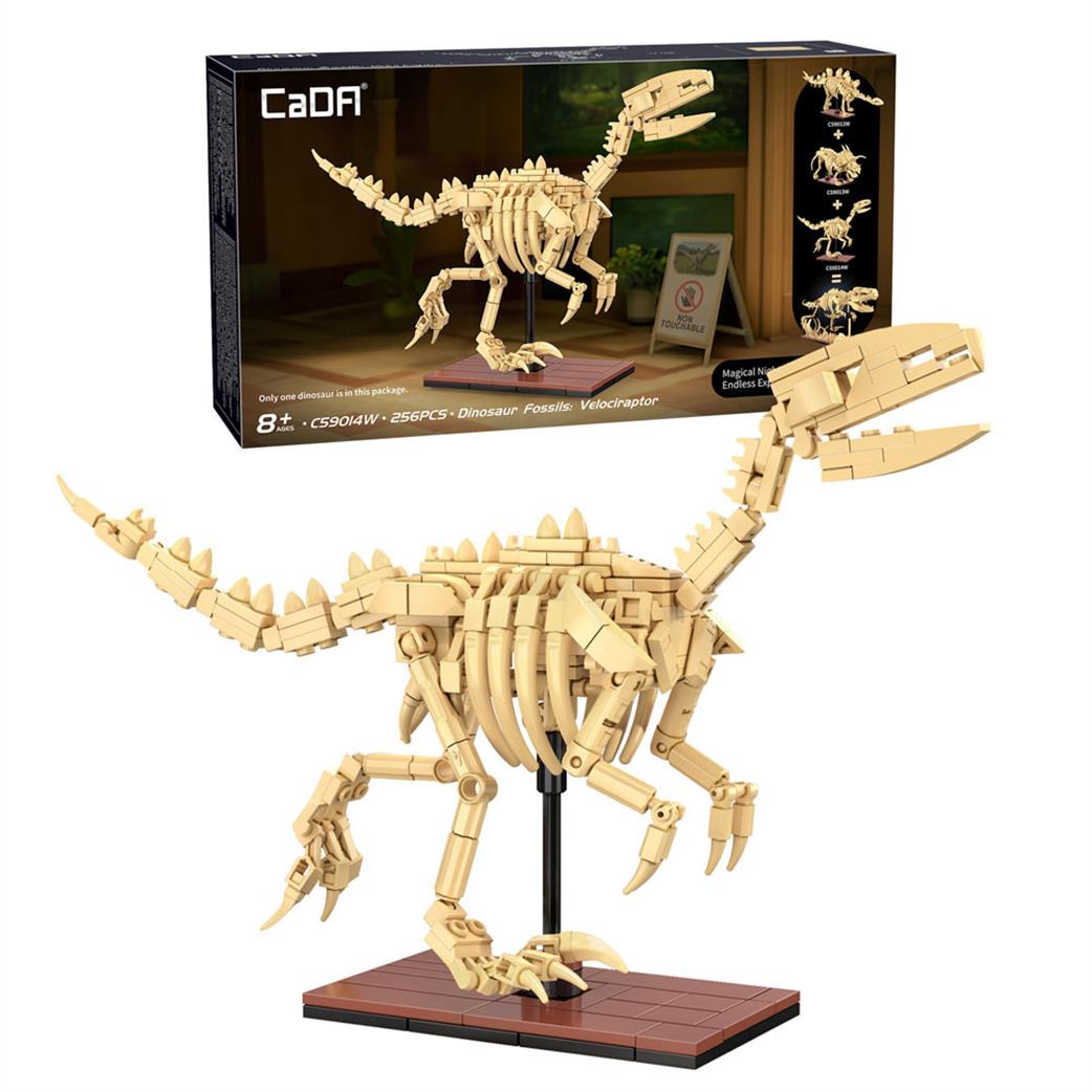 CaDa  C59014W Dinosaur Fossils Velociraptor Brick Model