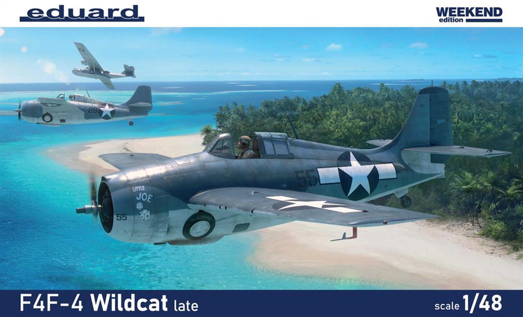 Eduard 1/48 84204 F4F-4 Wildcat late Fighter Weekend Version Plastic Kit