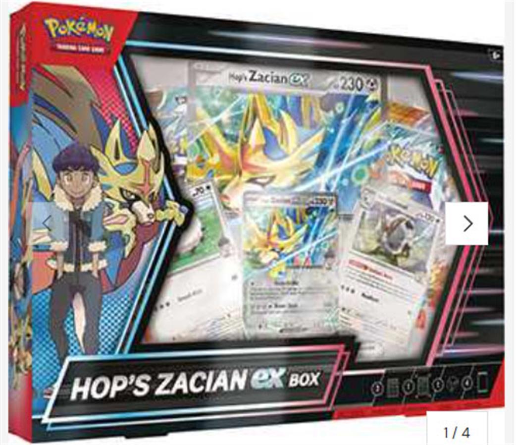 Nintendo  10-10134-102 Pokemon Hop's Zacian ex Box