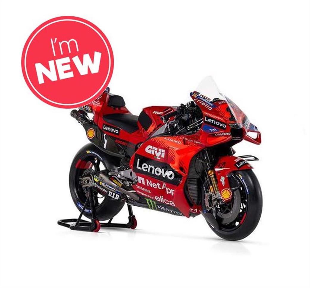 Maisto 1/18 M36398FB 2024 Ducati Lenovo GP Racing #1 Bagnaia Moto GP Model