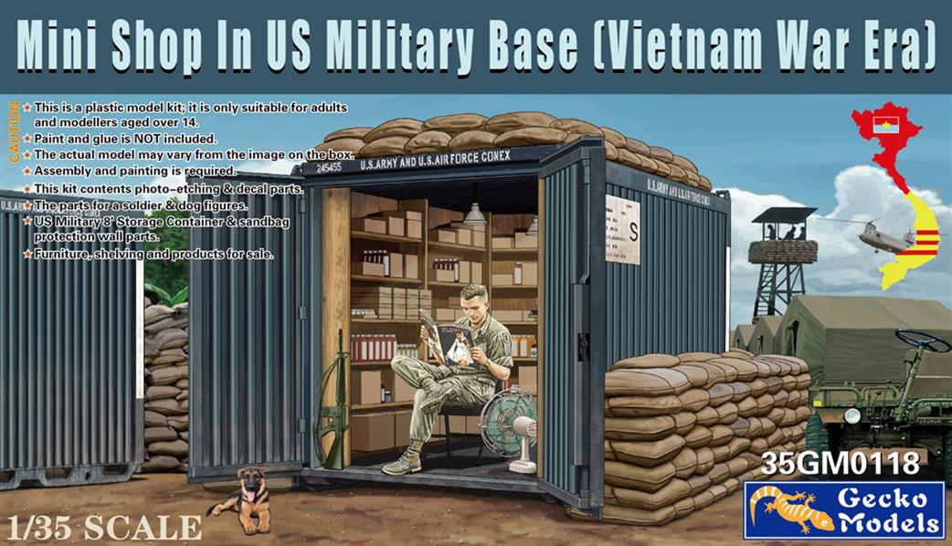 Gecko Models 1/35 35GM0118 Mini Shop in US Military Base Vietnam War Era