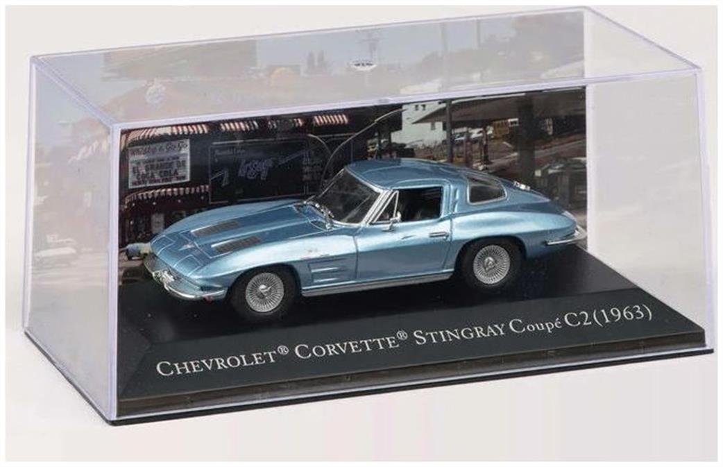 MAG 1/43 MAG PPG2 Chevrolet Corvette Sting Ray Coupe C2 Blue Diecast Model