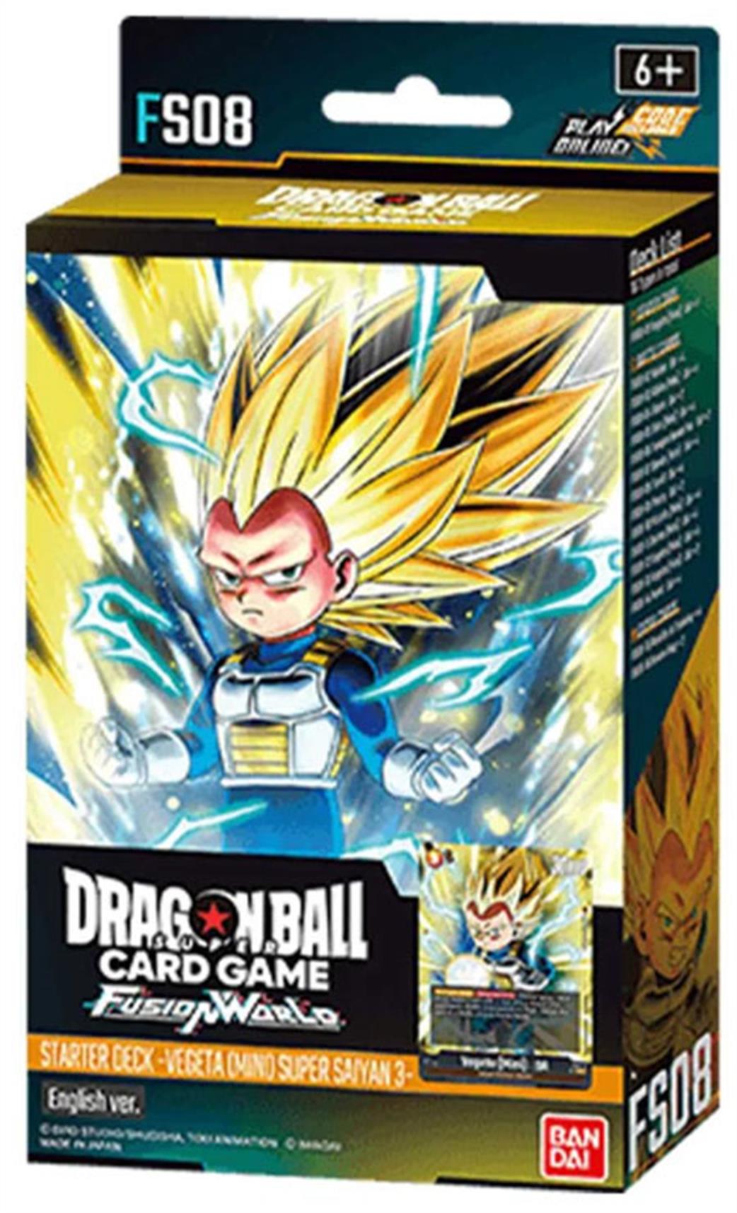 Bandai  FS08 Dragonball SCG Fusion World Vegeta (Mini) Super Saiyan 3 Starter Deck