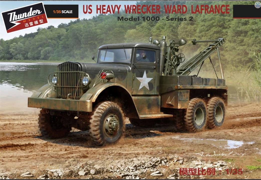 Thunder Model 1/35 35010 US Heavy Wrecker Ward LaFrance M1000, series 2 Truck Kit