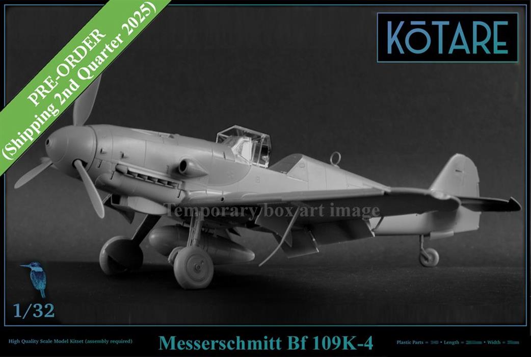 Kotare 1/32 K32009 Messerschmitt Bf 109K-4 German WW2 Fighter Kit