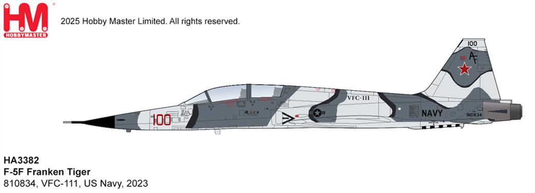 Hobby Master 1/72 HA3382 F-5F Franken Tiger II US Navy Diecast Aircraft Model