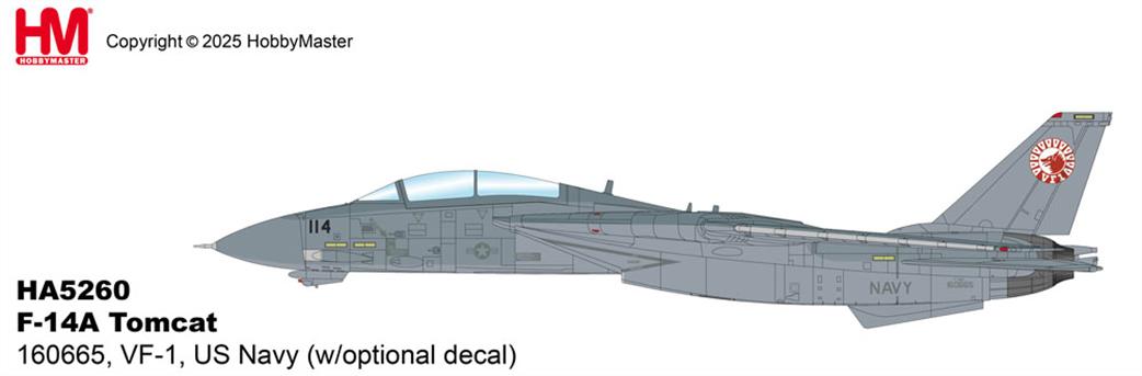 Hobby Master 1/72 HA5260 Grumman F-14A Tomcat VF-1 US Navy Model