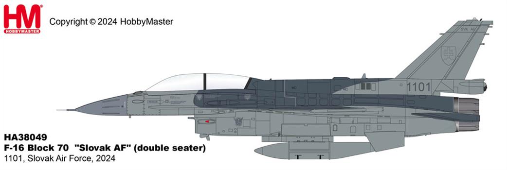 Hobby Master 1/72 HA38049 Lockheed F-16 Block 70 Slovak Air Force Aircraft Model