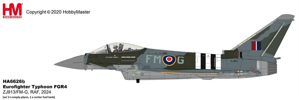 Hobby Master 1/72 HA6626b Eurofighter Typhoon FGR4 2024 Display Aircraft Model