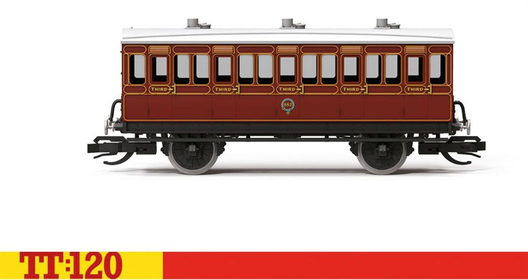 Hornby TT:120 TT4056 LB&SCR 4 Wheel Coach 3rd Class