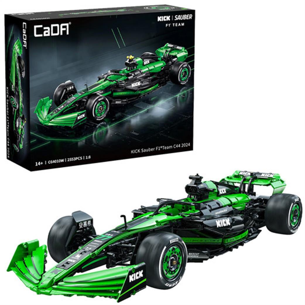 CaDa 1/8th C64010W Kick Sauber F1 Team C44 2024 2553 piece brick model