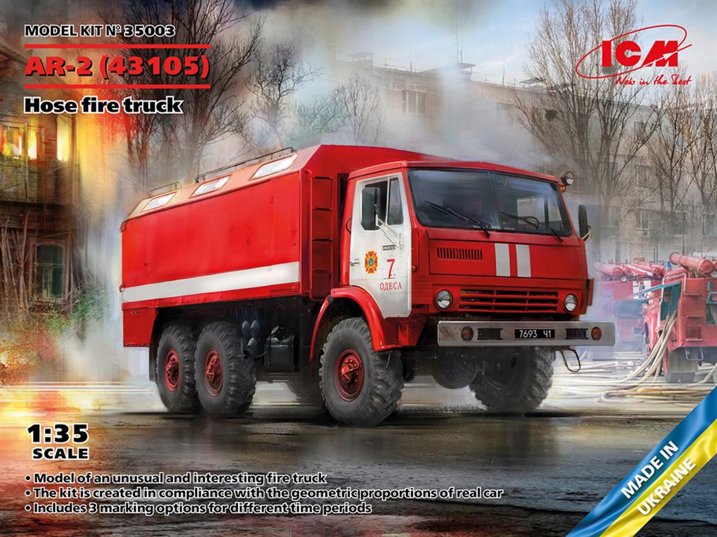 ICM 1/35 35003 AR-2 (43105), Hose Fire Truck plastic kit