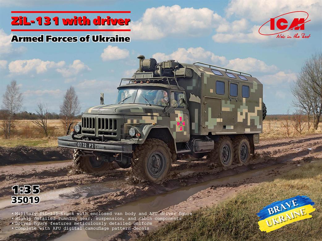 ICM 1/35 35019 ZiL-131 of the Armed Forces of Ukraine with Driver Figure