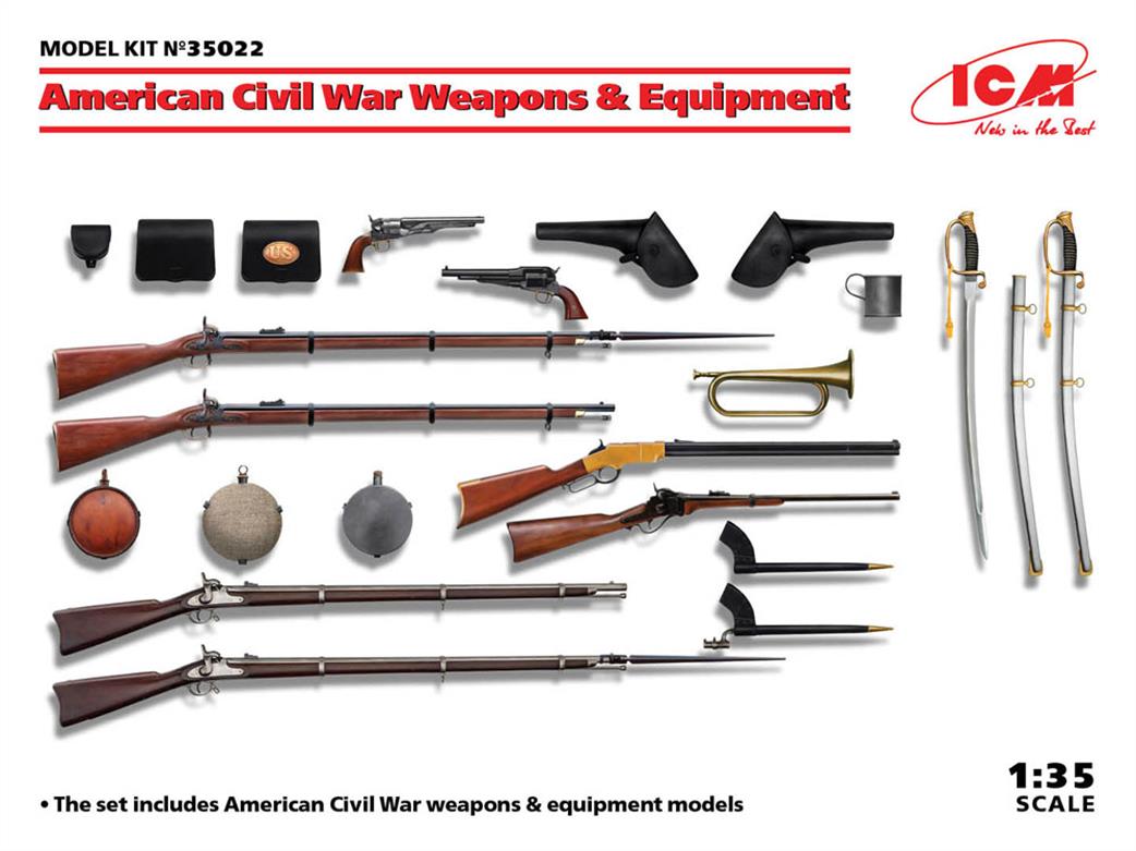 ICM 1/35 35022 U.S. Civil War Weapons & Equipment