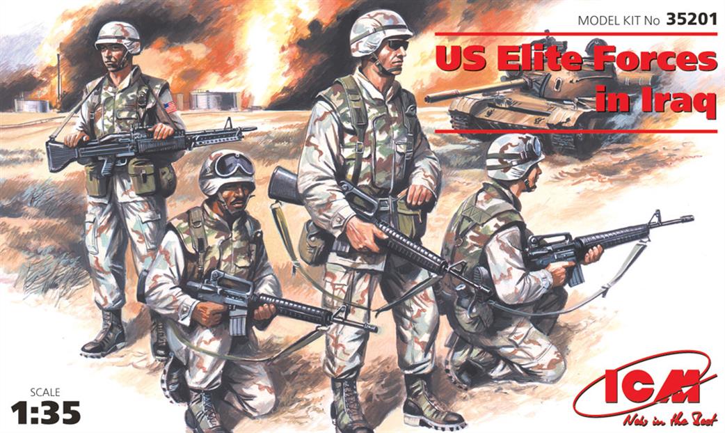 ICM 1/35 35201 US Elite Forces In Iraq 4 Figures