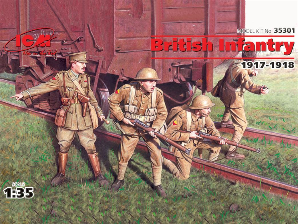 ICM 1/35 35301 British Infantry (1917-1918) 4 Figures