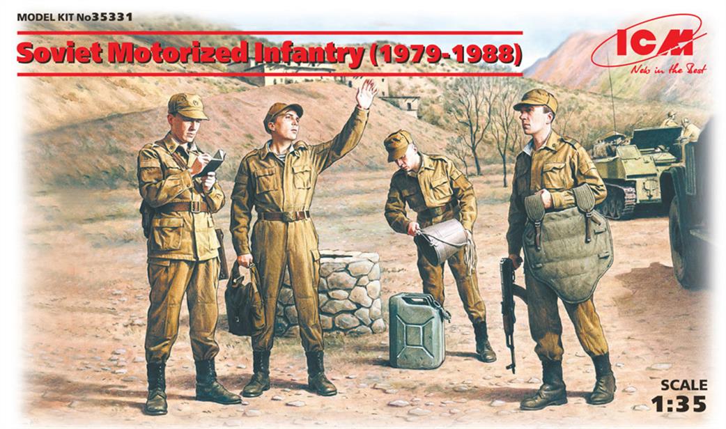 ICM 1/35 35331 Soviet Motorized Infantry (1979-1988) 4 Figures