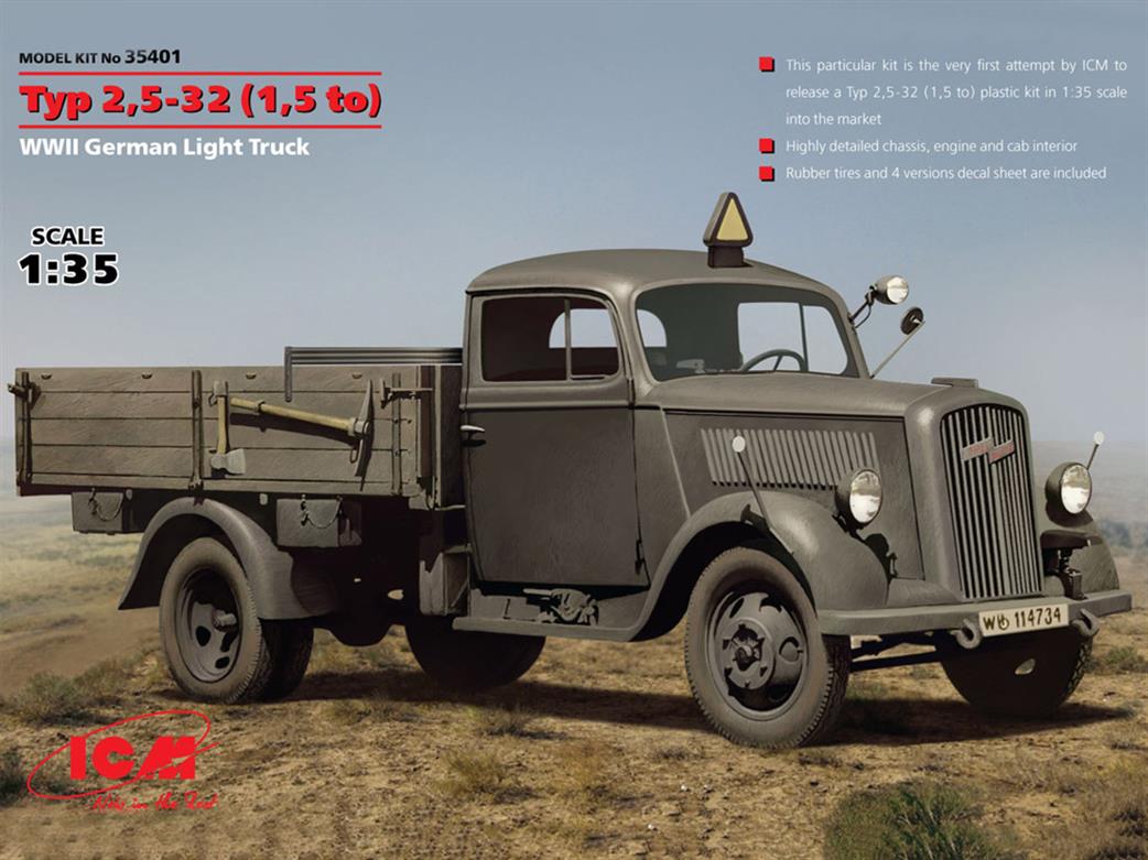 ICM 1/35 35401 Typ 2,5-32 (1,5 to), WWII German Light Truck
