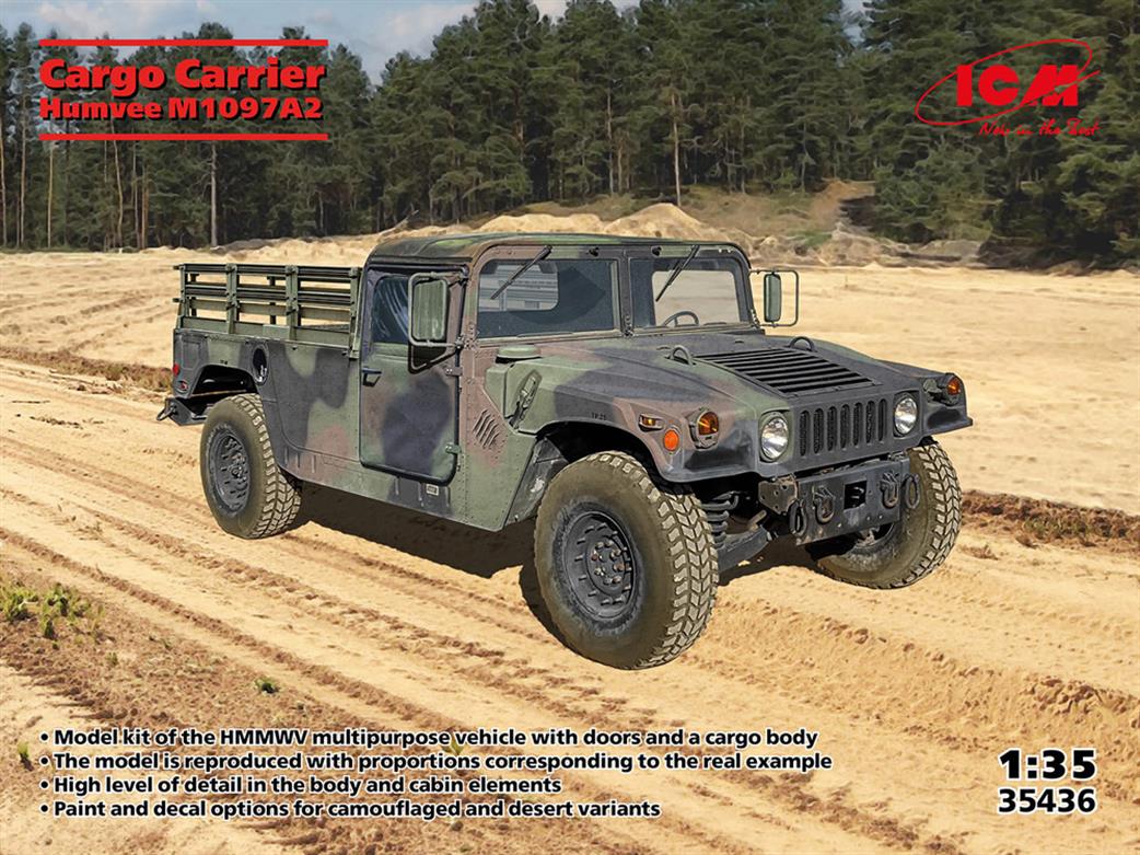 ICM 1/35 35436 Humvee M1097A2 Cargo Carrier
