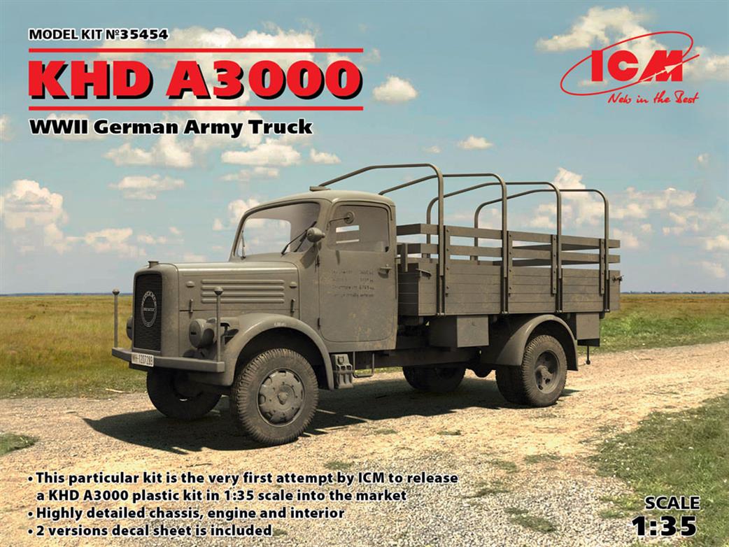 ICM 1/35 35454 KHD A3000, WWII German Truck