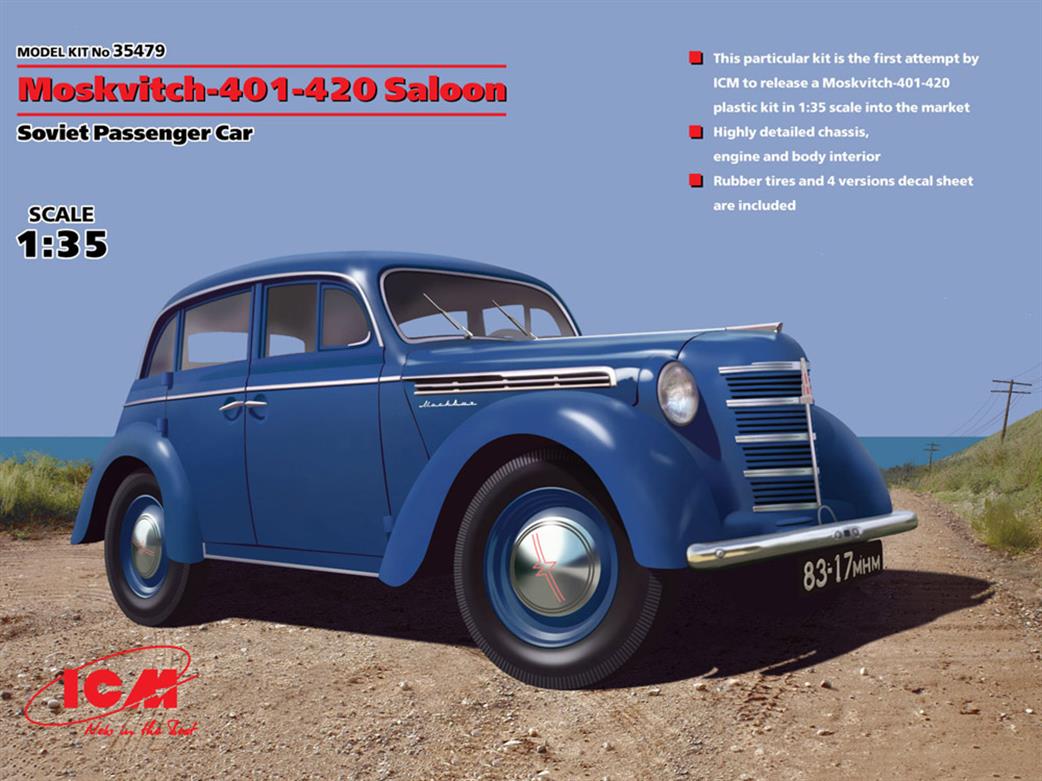 ICM 1/35 35479 Moskvitch-401-420 Saloon, Soviet Passenger Car