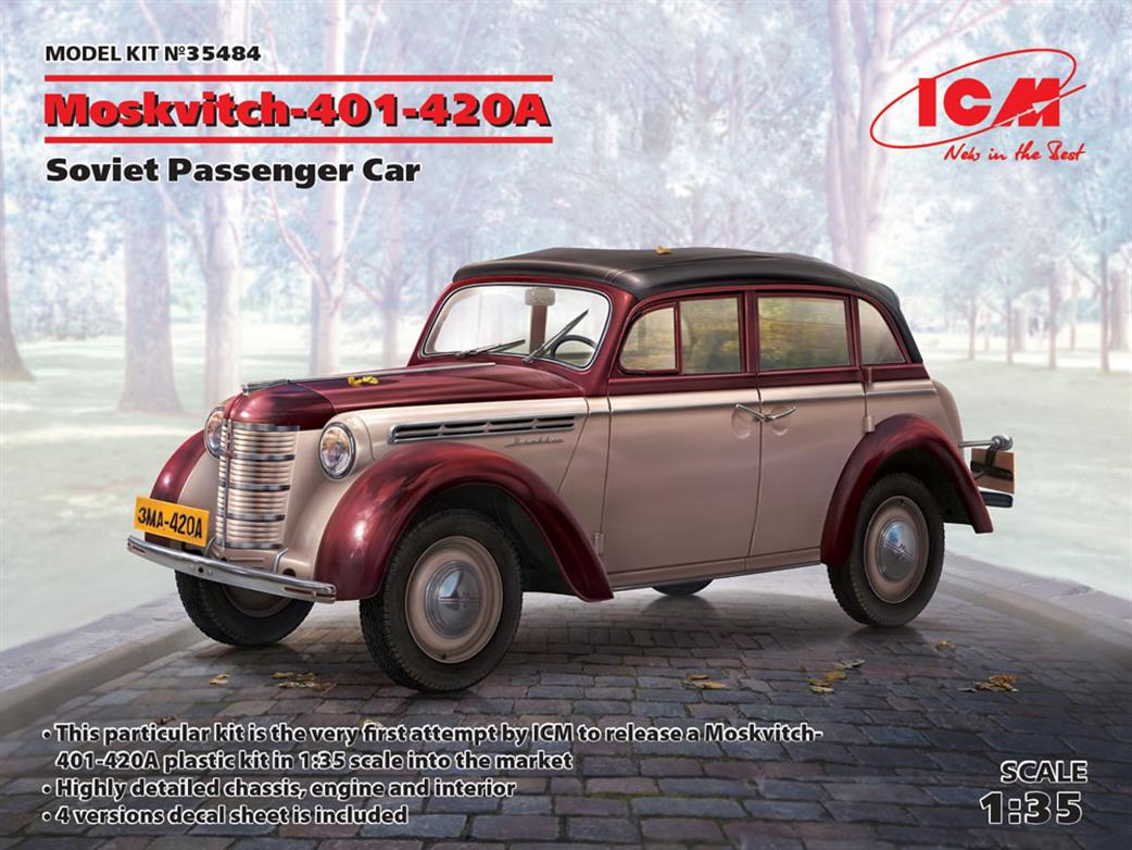 ICM 1/35 35484 Moskvitch-401-420A, Soviet Passenger Car