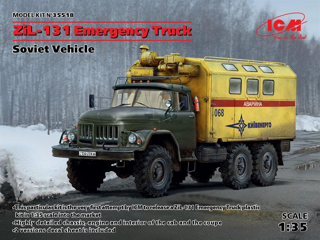ICM 1/35 35518 ZiL-131 Emergency Truck, Soviet Vehicle