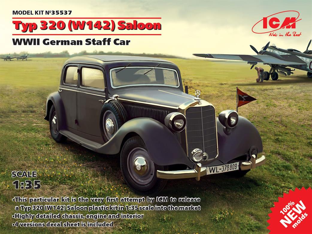 ICM 1/35 35537 Typ 320 (W142) Saloon, WWII German Staff Car