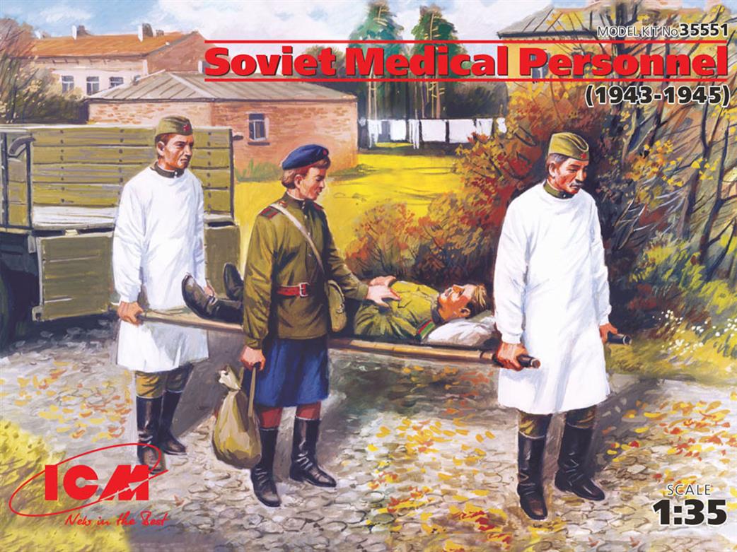 ICM 1/35 35551 Soviet Medical Personnel (1943-1945) 4 Figures