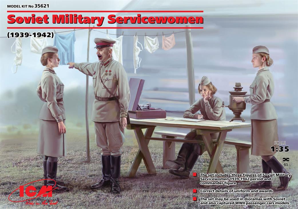 ICM 1/35 35621 Soviet Military Servicewomen (1939-1942) 4 Figures